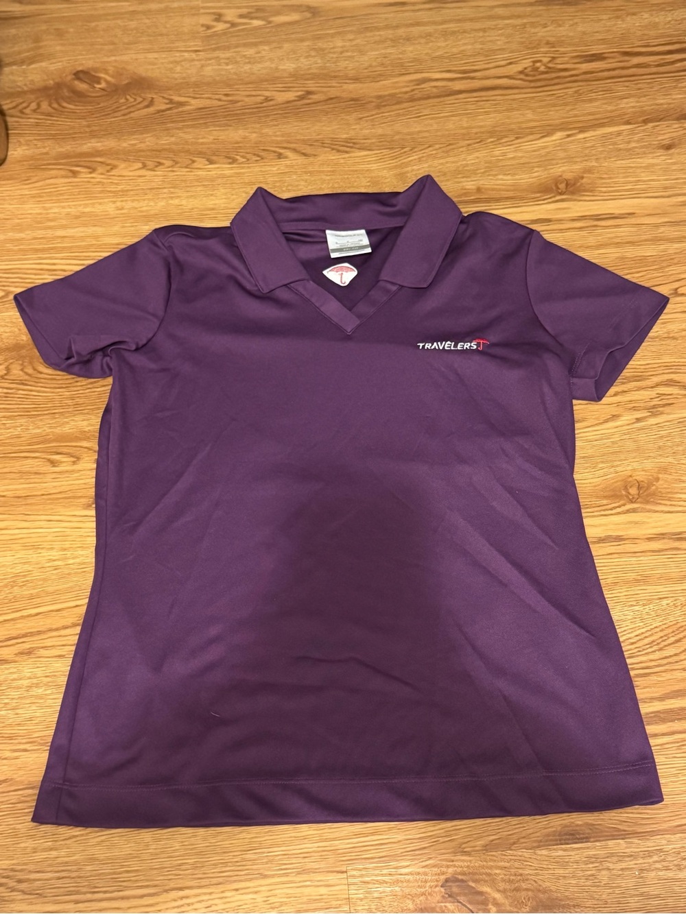 Nike Golf Shirt Womens Small Purple DriFIT Short Sleeve Polo Athletic Top Active